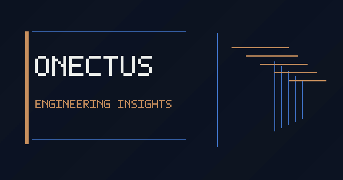 Onectus Engineering Insights – Markengrafik zur produktionsreifen KI-Produktentwicklung