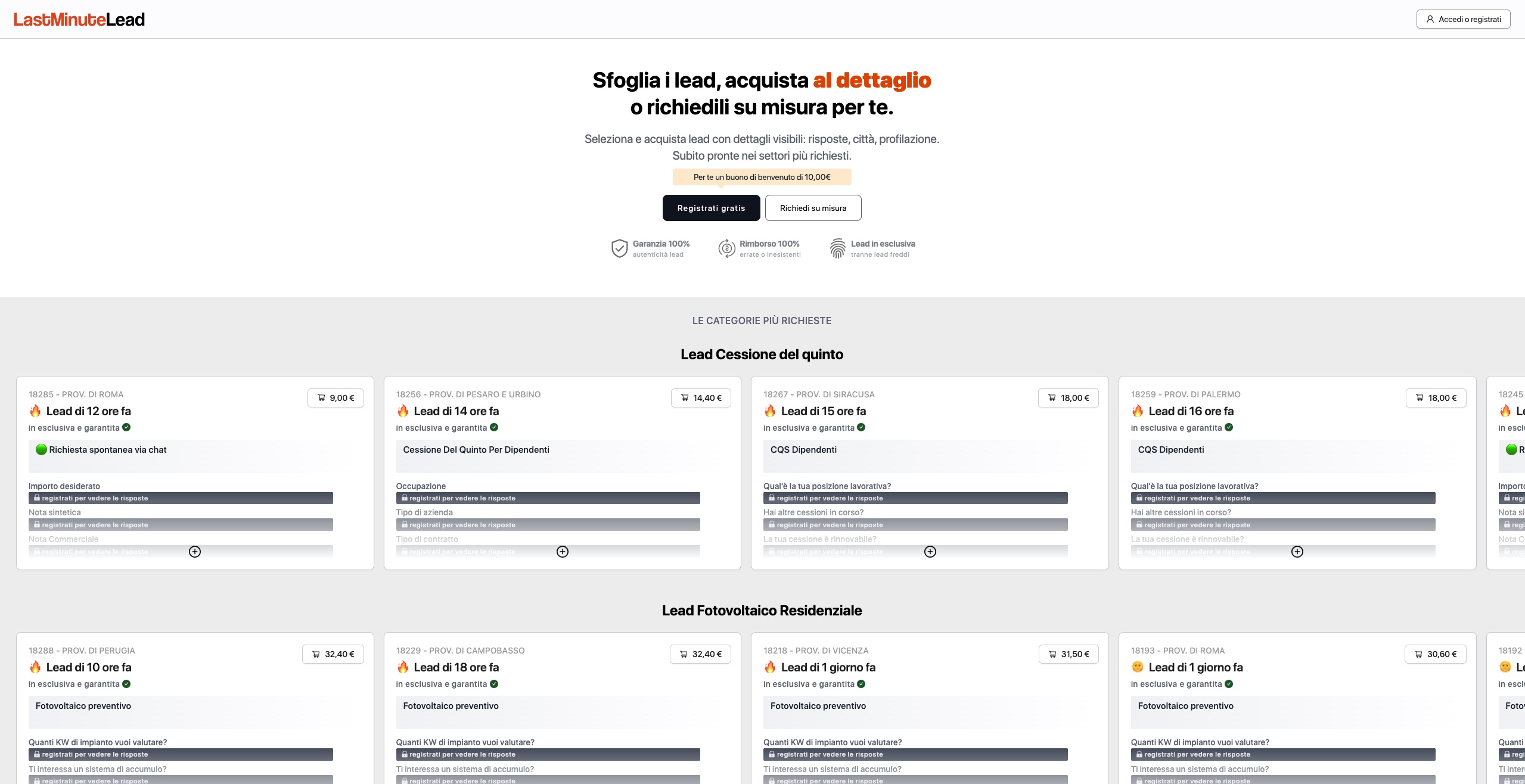 Lastminutelead venture project visual
